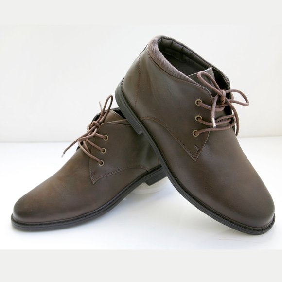 London Fog Casual Leather Chukka Shoes Brown Men\'s Size 11 NEW main image 7
